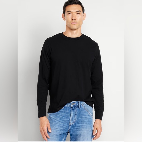 🆕 3-Pack Old Navy Men’s Rotation Crew Neck Long Sleeve T-Shirt Black XLarge XL - Picture 2 of 14